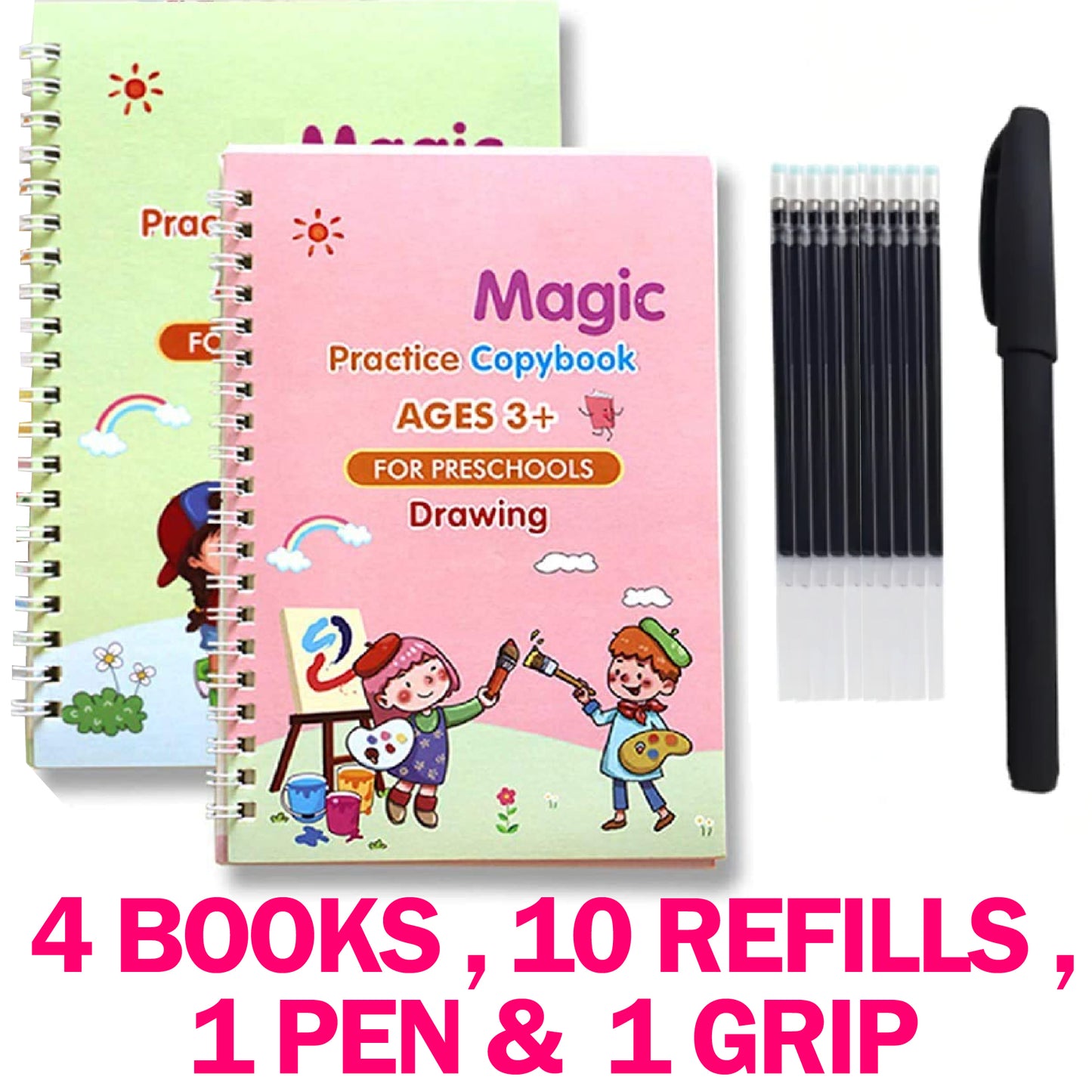 (Set of 4) Sank Magic Book for Kids