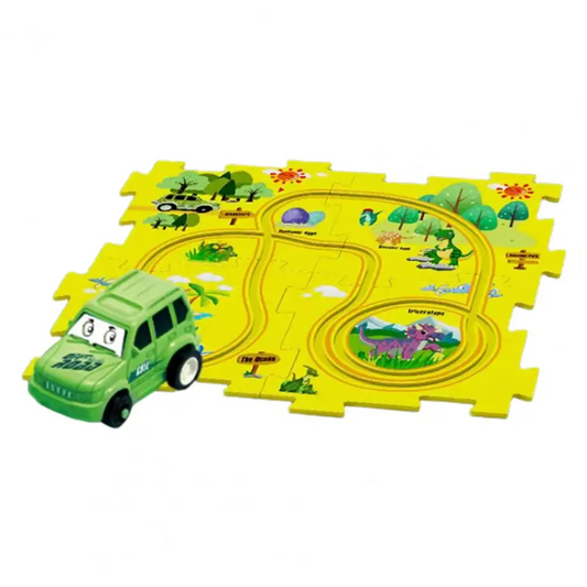 Kids Car Track puzzle Set