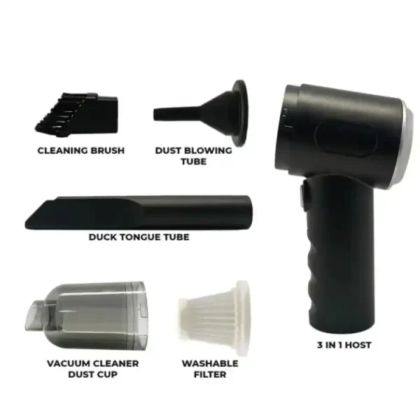 Wireless 3 In 1 Portable Vacuum Cleaner Duster Blower Air Pump