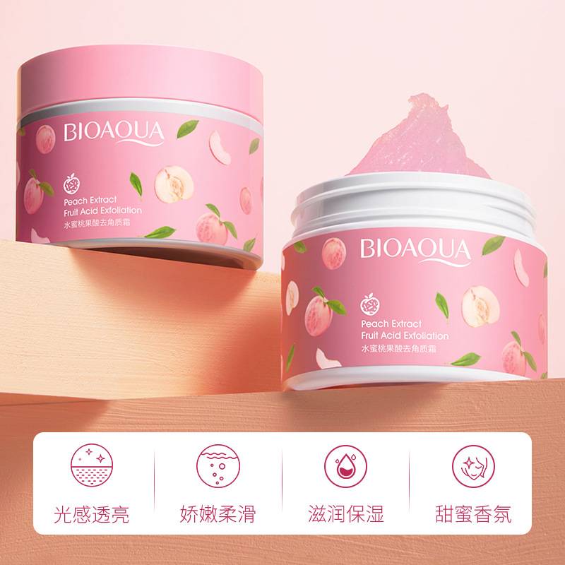 Peach Extract Fruit Acid Exfoliating Face Gel Cream 140g