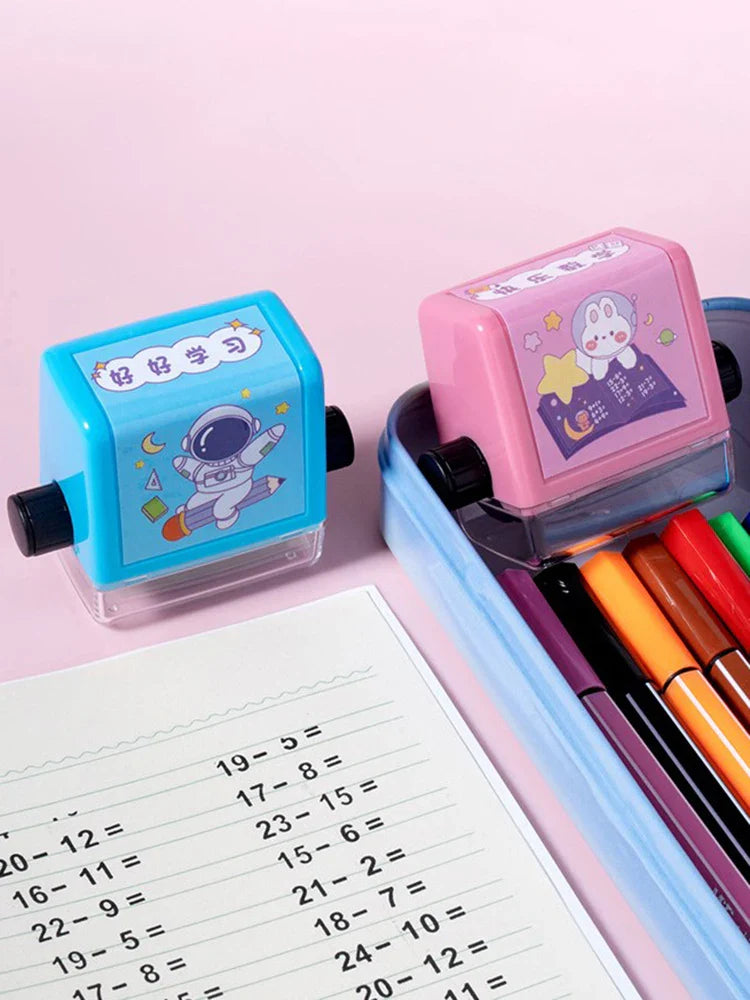 Math Practice Number Rolling Stamp