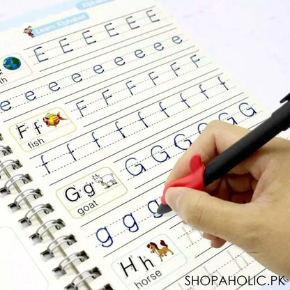 (Set of 4) Sank Magic Book for Kids (1 pen 10 refills 1 grip)
