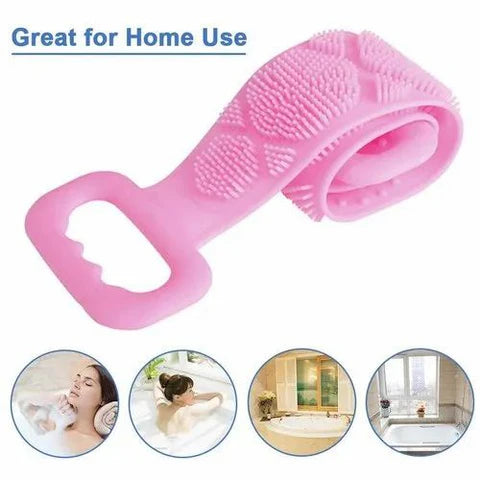 Double Side Bath Towel Scrubber (random Color)